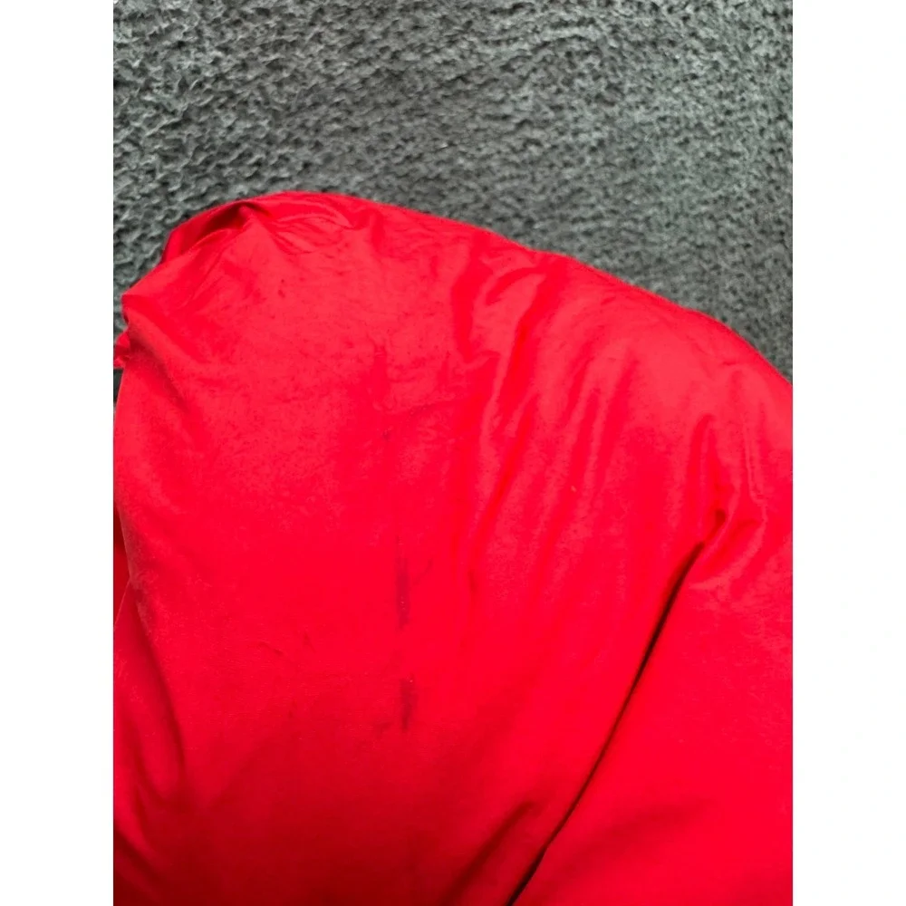 Polo Ralph Lauren Cookie Patch Striped Down Puffer Jacket Red Mens Size XL